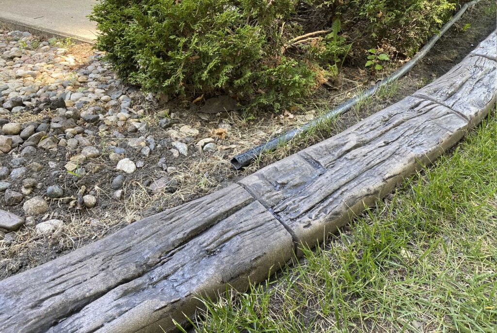 hand-hewn-wood-concrete-edging